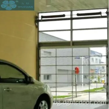 Електрическо стъкло или поликарбонат стъкло надземна гаражна врата